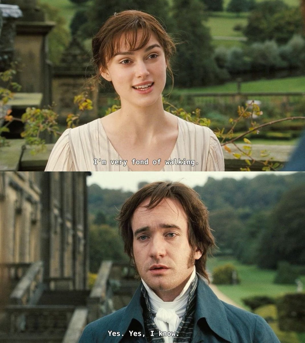 you know the greatest film of all time WAS made aka pride &amp; prejudice (2005) dir. joe wright