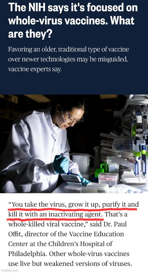 "You take the virus, grow it up, purify it and kill it…" – Paul Offit. Except no one has never purified a "virus" before claiming to "grow" one. That step exists only in the story, not the lab. The whole narrative rests on assumption, not evidence.