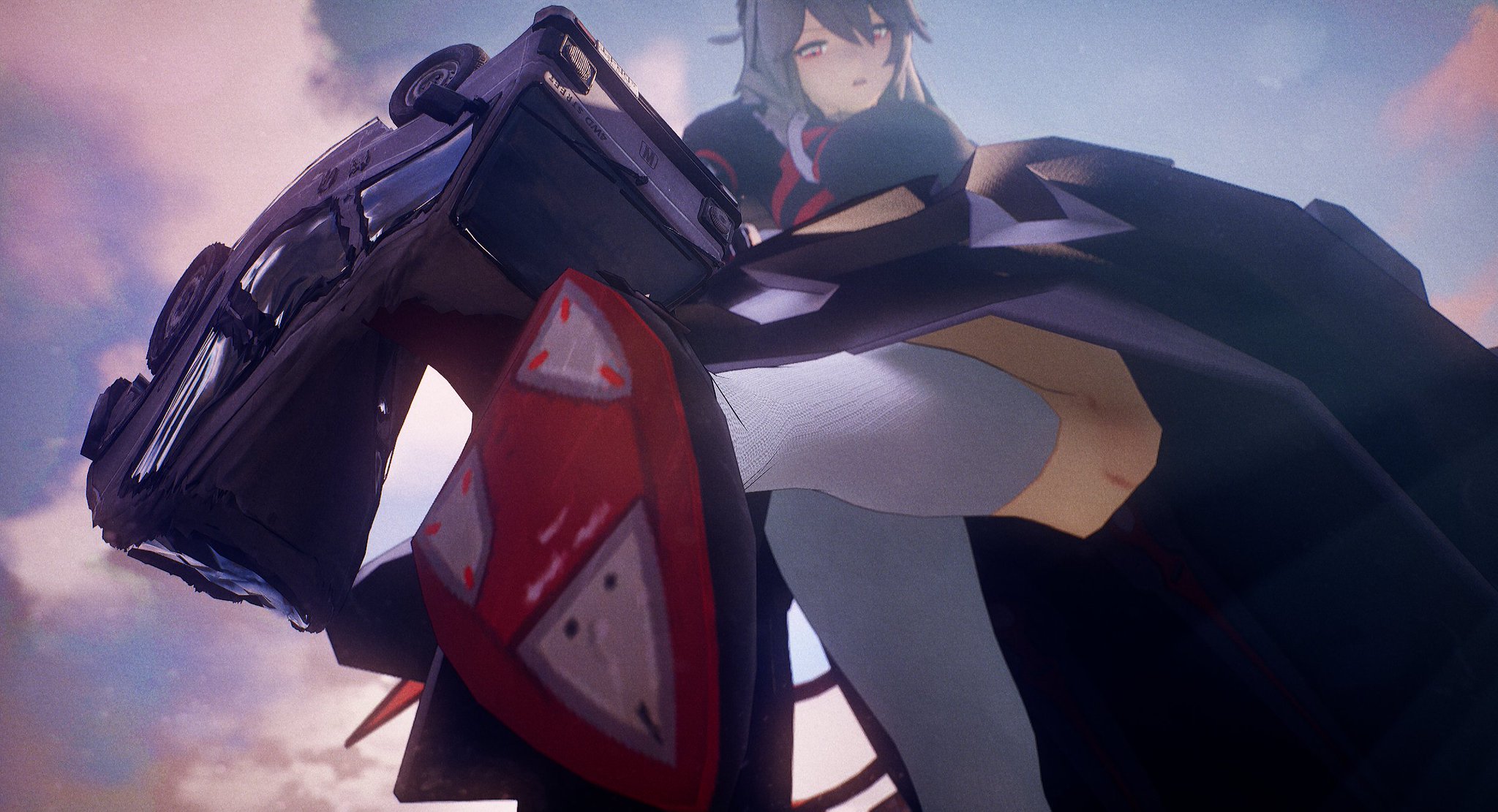 A gigantic maid just turned your minivan into a pancake... she hopes you can forgive her clumsiness. Hard to stay focussed when you're taller than a skyscraper and still growing bigger. #AlexandrinaSebastiane #zzzero #sizetwittter https://t.co/phWh0sMeTk