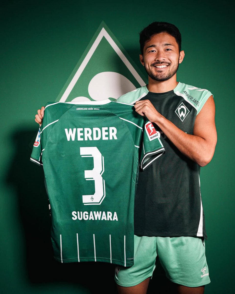 菅原由勢のブレーメンでの背番号は「3番」に決定🇩🇪🔥