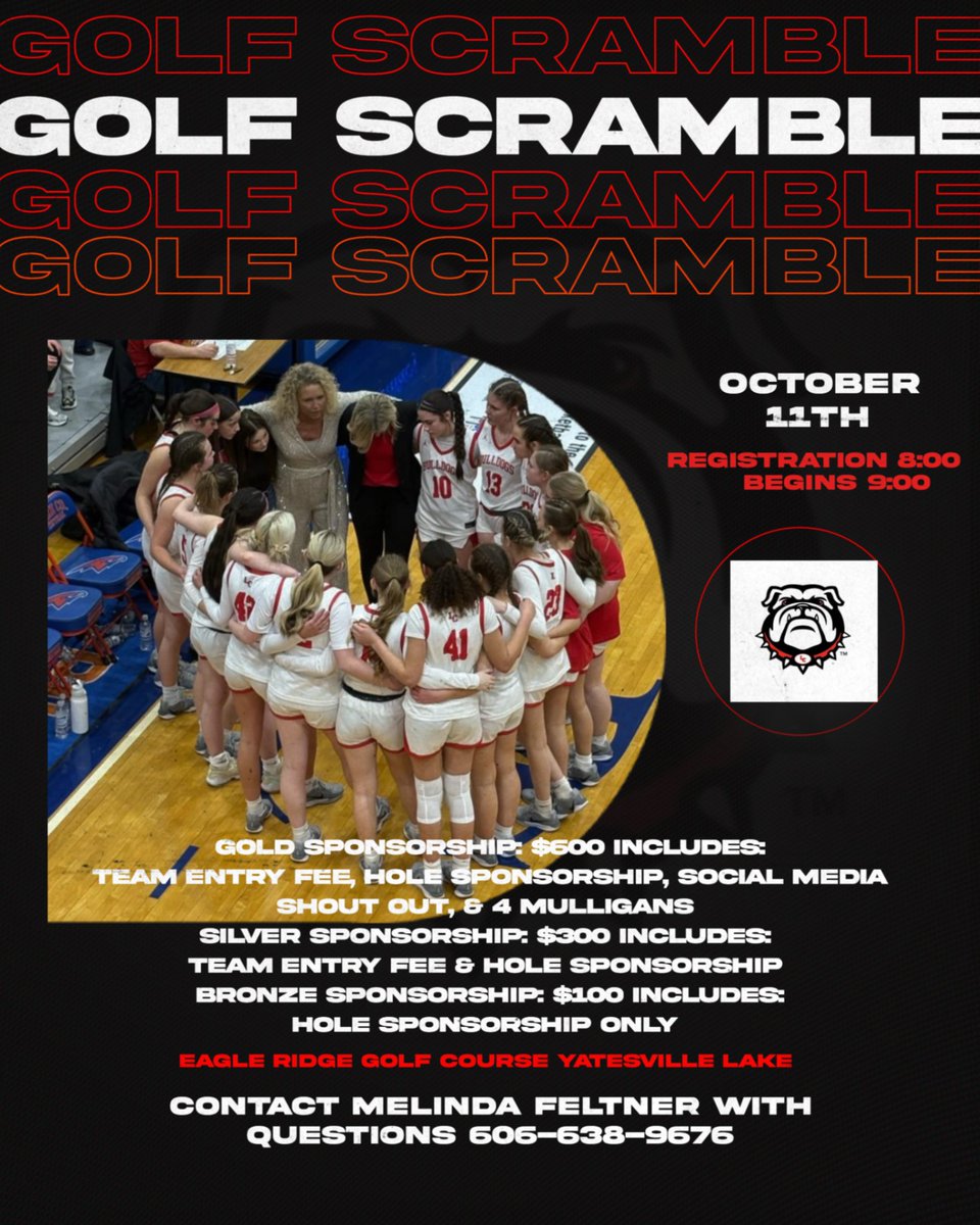 We will be hosting our annual golf scramble once again this fall. Please let us know if you'd like to sponsor. We appreciate all of your support!