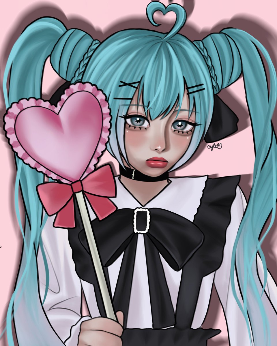 my first #VGenComm !!! is Miku !!! 💗