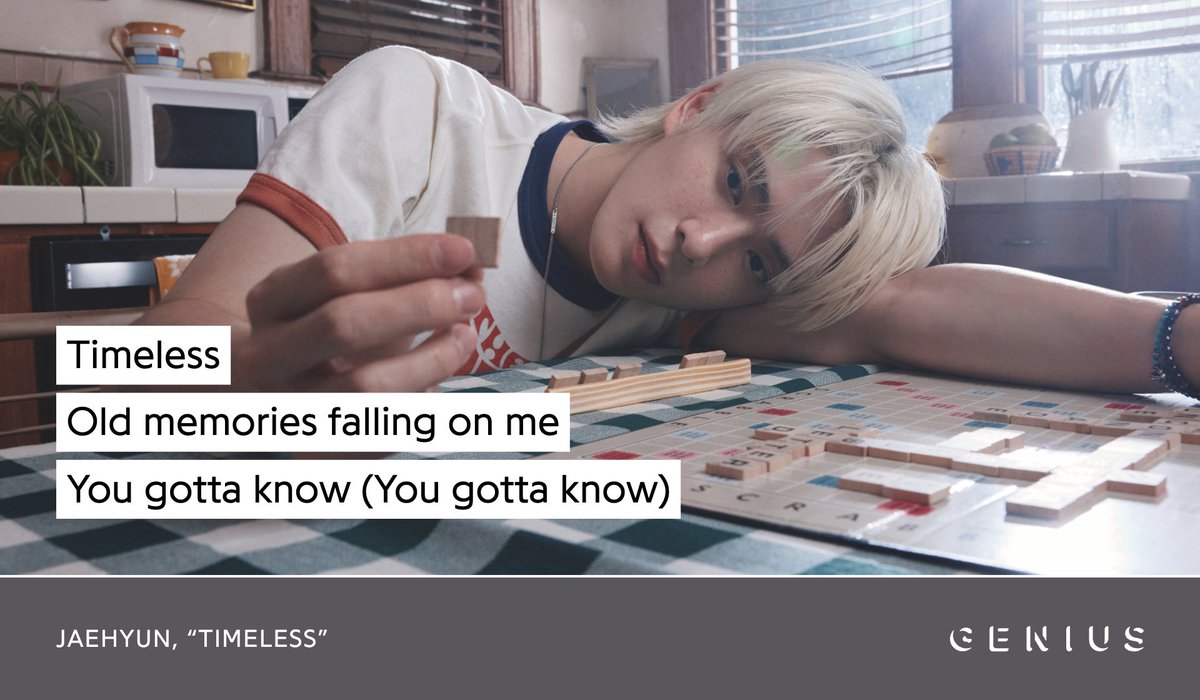 In celebration of his 1-year solo debut anniversary, #JAEHYUN of #NCT (<a href="/NCTsmtown/">NCT</a>) has released his co-composed and co-written track, "Timeless"! Check out the lyrics to the song on Genius now!

#JAEHYUN_Timeless 

🔗 genius.com/Jaehyun-timele…