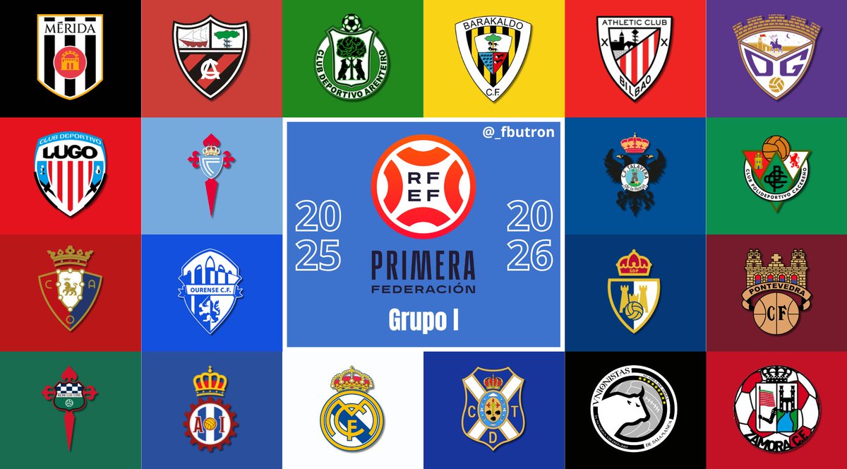 _fbutron's tweet photo. 🛡️ LOS EQUIPOS DEL GRUPO I DE LA PRIMERA RFEF

🧵 Un hilo comentando las ACTUALES PLANTILLAS que os puede servir a modo de guía en el inicio de liga.

Se agradece difusión y un follow, me gusta comentar la Primera Federación y ha costado varias horas de recopilación. https://t.co/SukIvyiroI