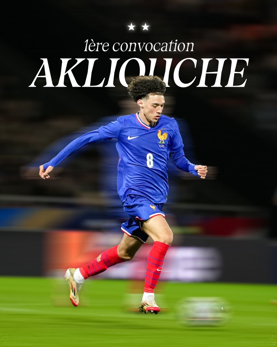 1ère convocation chez les grands pour <a href="/Nesmaar_A/">Maghnes Akliouche</a> 🇫🇷💪 

#FiersdetreBleus