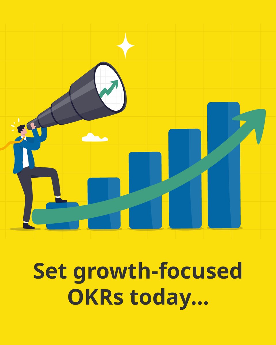 OKRs force you to set priorities that matter to growth: winning customers, improving experience and developing capability. 

Use OKRs to narrow your focus and drive forward what counts.

Set growth-focused OKRs today with one of our goal setting experts: loom.ly/0uCP_84