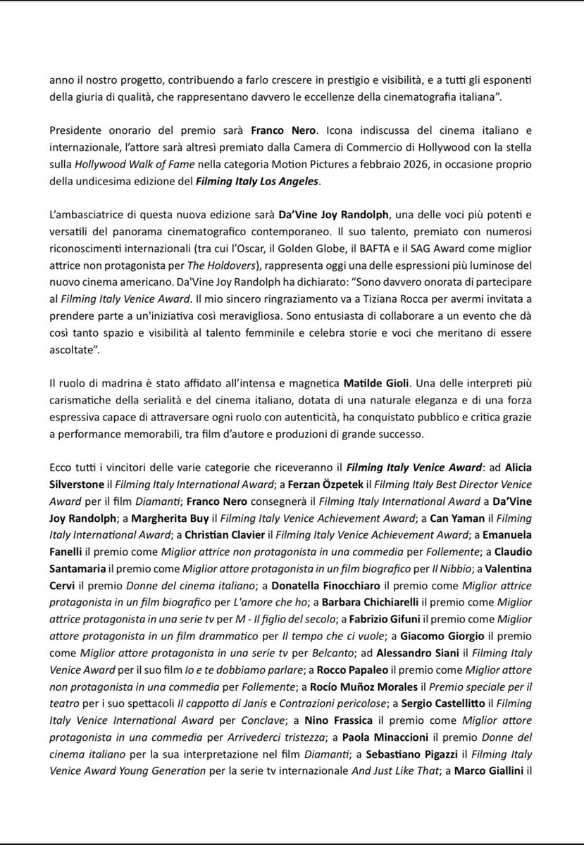 a Can il premio, Filming Italy International Award, cerimonia di premiazione avverrà domenica 31 Agosto🙂
#CanYaman
#FilmingItalyVeniceAward2025