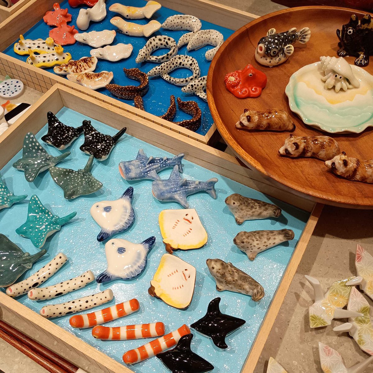 大人気✨いきもの箸置き作家 #Coneludo さんの商品が 銀座夏野ソラマチ