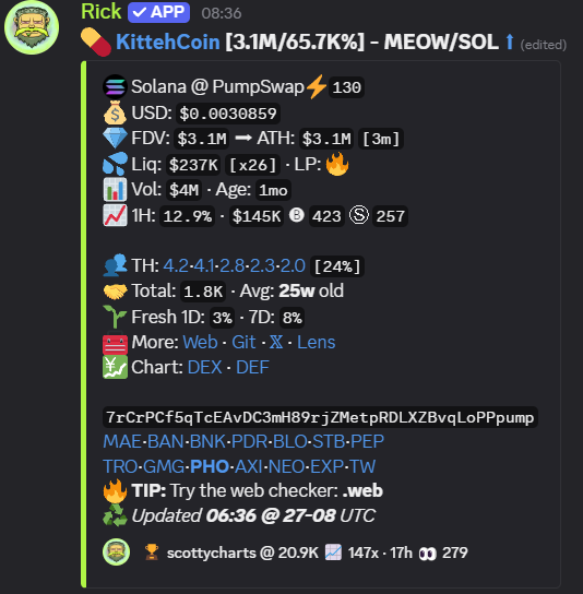 Waking up to an absolute banger call from <a href="/aziocharts/">Azio</a> in <a href="/thelab/"></a> 

147x in 24h 🤯