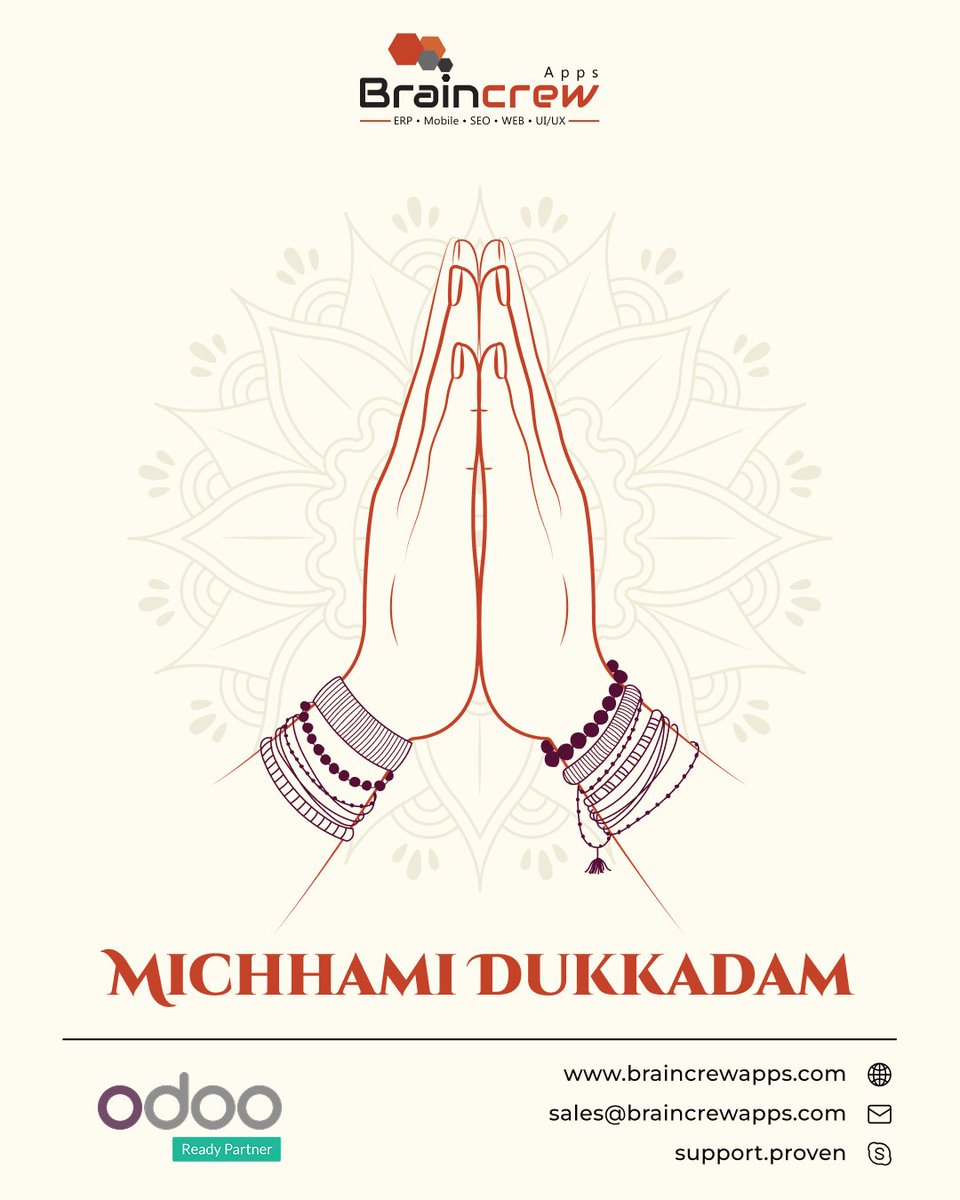 braincrewapps's tweet image. 🙏 Michhami Dukkadam 🙏
On this auspicious day, we seek forgiveness if we have hurt you through our thoughts, words, or actions. 🌸
At Braincrew Apps, we believe in spreading positivity, harmony, and new beginnings. 💫

#MichhamiDukkadam #Forgiveness #Peace #BraincrewApps