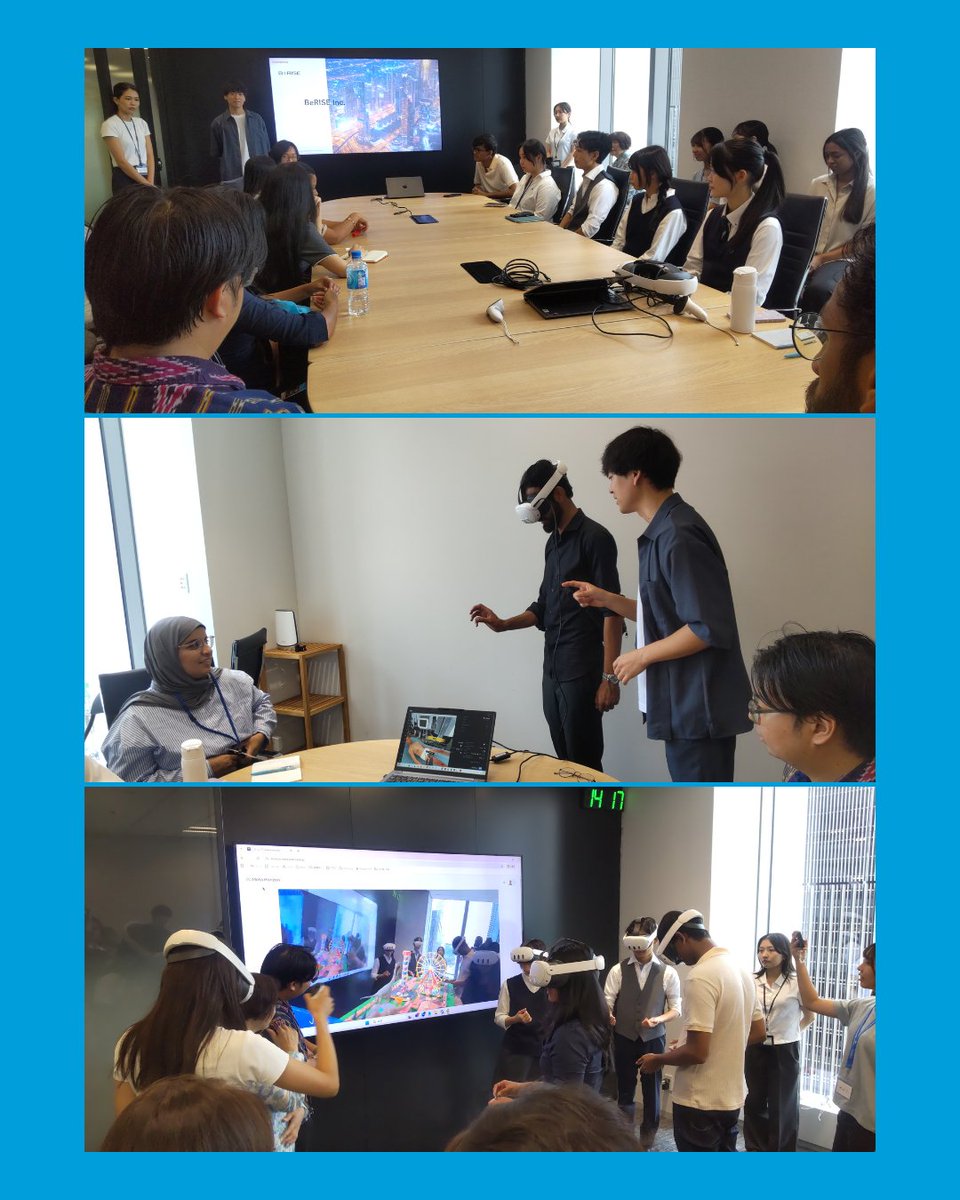 8月26日、「SDGsとデジタル未来：AIとデジタル・ストーリーテリングで切り拓く変革」研修の参加者は、株式会社ビーライズに企業訪問しXR等を使ったデジタルコンテンツを体験しました。XR等がどのようにして実社会の課題解決に寄与するのか、いくつかのケースを通して理解を深めました。

#XR #BeRISE