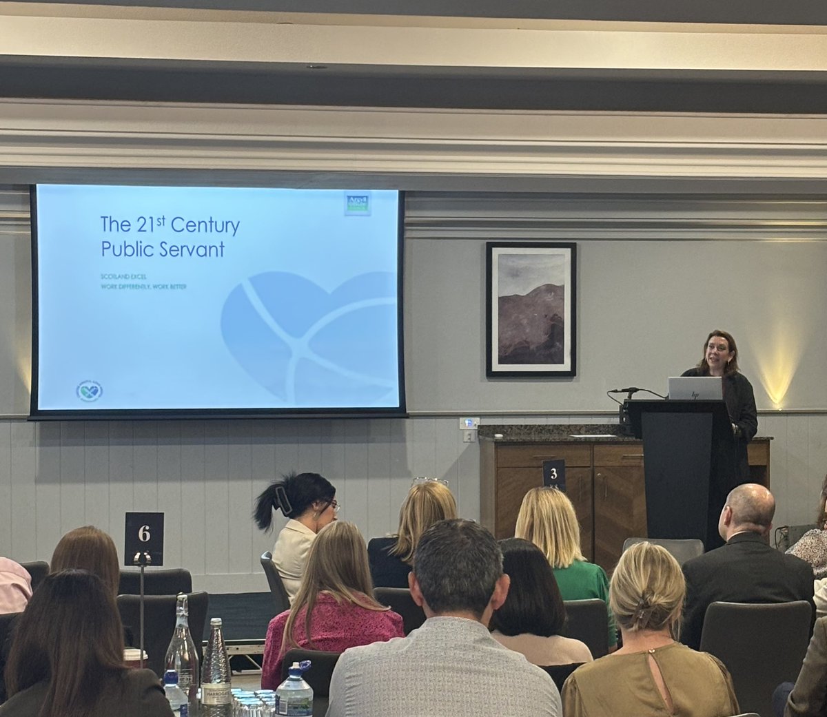 ScotlandExcel's tweet image. Today’s keynote is from Pippa Milne, CE @ArgyllandBute, exploring the subject of: ‘21st Century Public Servant’. Interesting points about unlocking community action, leading across systems &amp;amp; designing around people. #SXLconference25