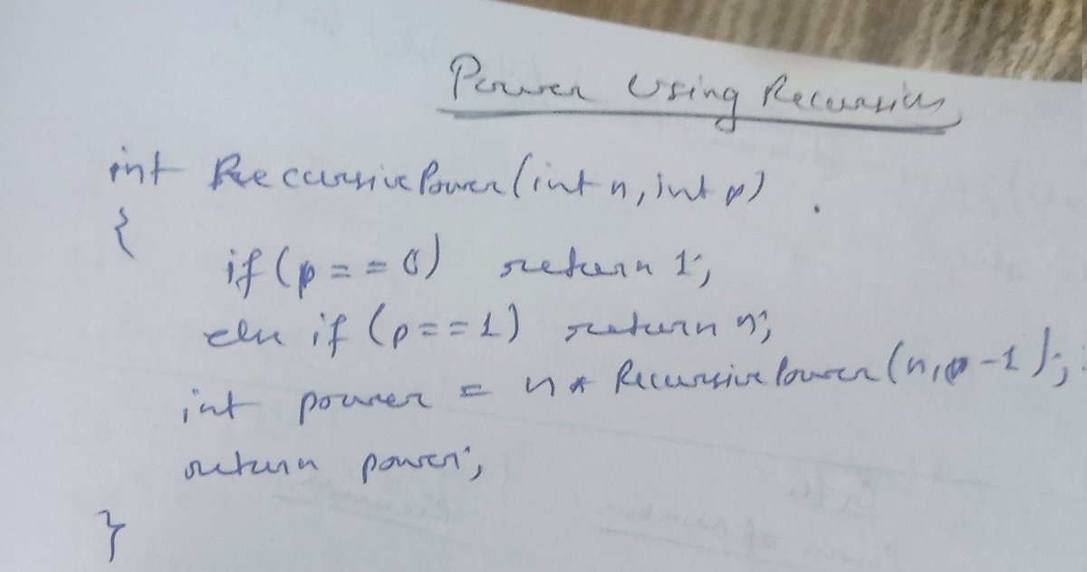codersbyte's tweet image. Day 102/180
Solve 2 #Recursion #LeetCode problems from Striver A2Z sheet
✅Power(X,N)
✅Count Good Number 
🧠 Solved using Recursion using maths take base case as X==0 
, return 0 &amp;amp; N==0, return 1
Everytime divide N/2 &amp;amp; if N&amp;lt;0 return 1/res else res
What&apos;s your 🤔 @grok?