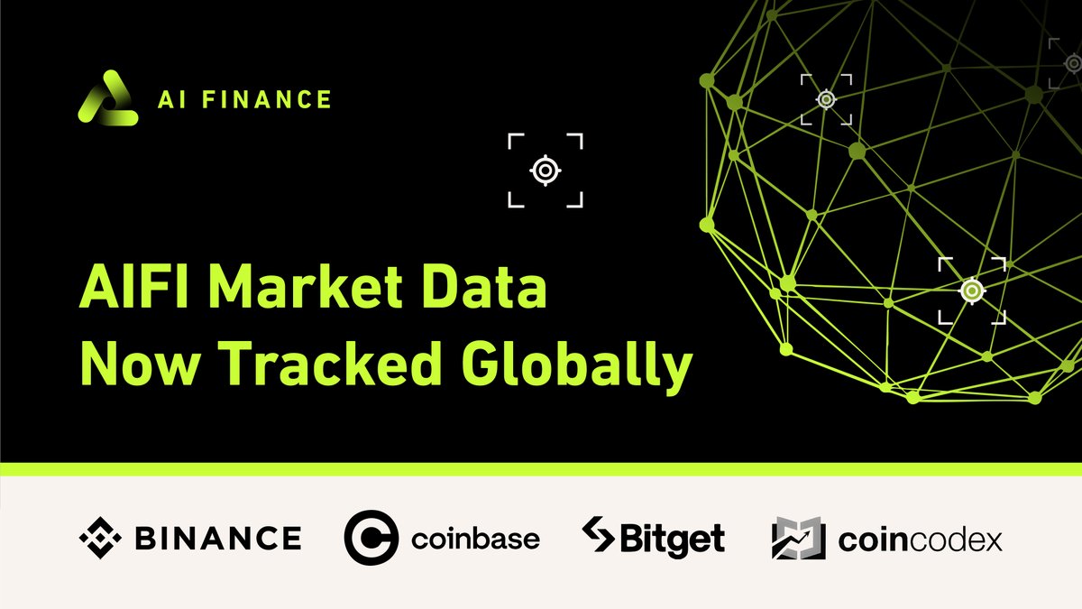 AifiProtocol's tweet photo. Exciting news for AI Finance (AIFI)!

$AIFI price and performance are now tracked across top platforms:
✅ Binance
✅ Coinbase
✅ Bitget
✅ Coincodex
Bringing global users real-time access to AIFI’s growth.
#AIFI #AI https://t.co/nstnBm4PHG