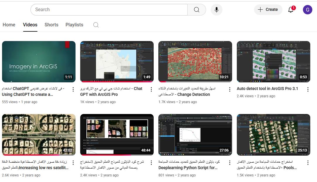 للمهتمين بتطبيقات الذكاء الإصطناعي المكاني ... قناة Ahmed Nour Eldeen, PhD قناة جيدة تهتم بنشر محتوى عن الذكاء الاصطناعي المكانى GeoAI , وكل تكنولوجيا التعلم العميق وتعلم الالة ...
رابط الوصول:
youtube.com/@Learning_GeoA…