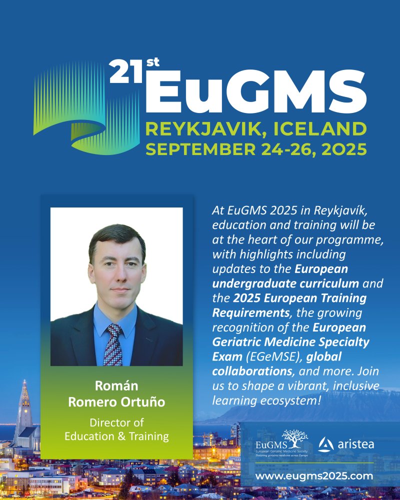 TCDGerontology's tweet photo. This year, education and training will be at the centre of the #EuGMS2025 programme, reflecting our shared commitment to shaping the future of geriatric medicine across Europe and beyond @EuGMSSociety 
https://t.co/iHfYs3S7LW https://t.co/YEgdLVRMZW