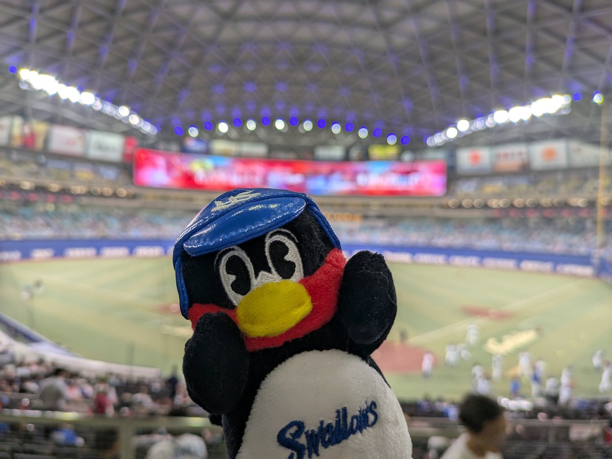 どあらでーなので、なごやへー
つばくろうさんもいっしょ🐧🐨
#東京ヤクルトスワローズ
#中日ドラゴンズ
#つば九郎
#ドアラデー