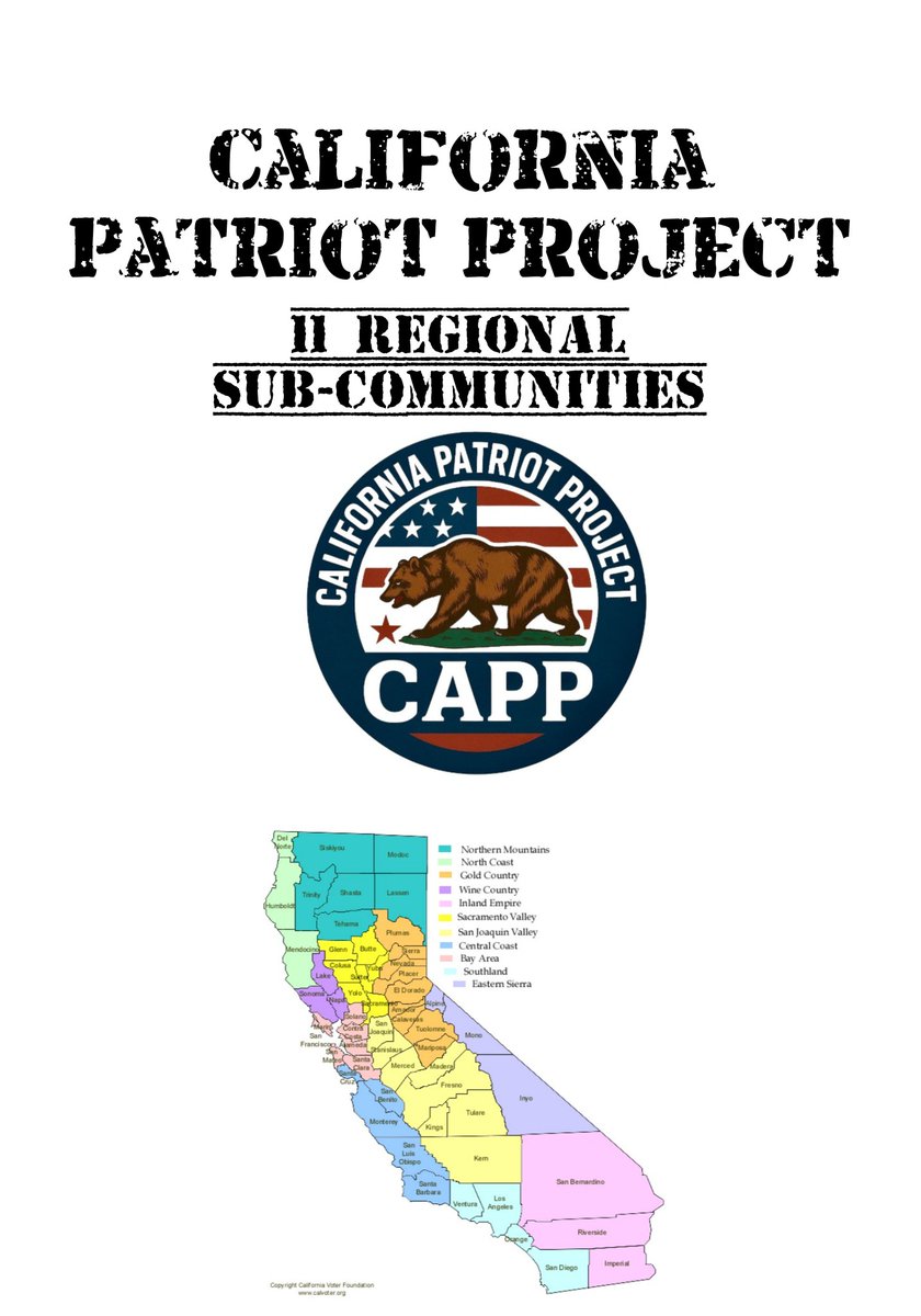 In an effort to bring California Patriots Even Closer Together, I have created 11 New Regional communities
I encourage you to use these to support Local Businesses, Patriot Groups, Events, Grassroots Candidates, and close-to-home information! Share the beautiful views in You're