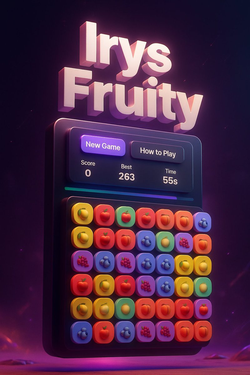 Harry Crypto Singh (@askharmesh) on Twitter photo Hirys fam <a href="/irys_xyz/">Irys (โงแดโง)</a> ๐๐
The Irys Fruit Game is live โ donโt miss it! ๐ฎ
โก๏ธ irys-fruity.vercel.app
Keep playing, beat your score, and share it on Irys. ๐
More games + updates dropping soonโฆ this is just the start ๐
#Irys #IrysXYZ #Web3Gaming #CryptoGaming #OnChainGames Hirys fam <a href="/irys_xyz/">Irys (โงแดโง)</a> ๐๐
The Irys Fruit Game is live โ donโt miss it! ๐ฎ
โก๏ธ irys-fruity.vercel.app
Keep playing, beat your score, and share it on Irys. ๐
More games + updates dropping soonโฆ this is just the start ๐
#Irys #IrysXYZ #Web3Gaming #CryptoGaming #OnChainGames