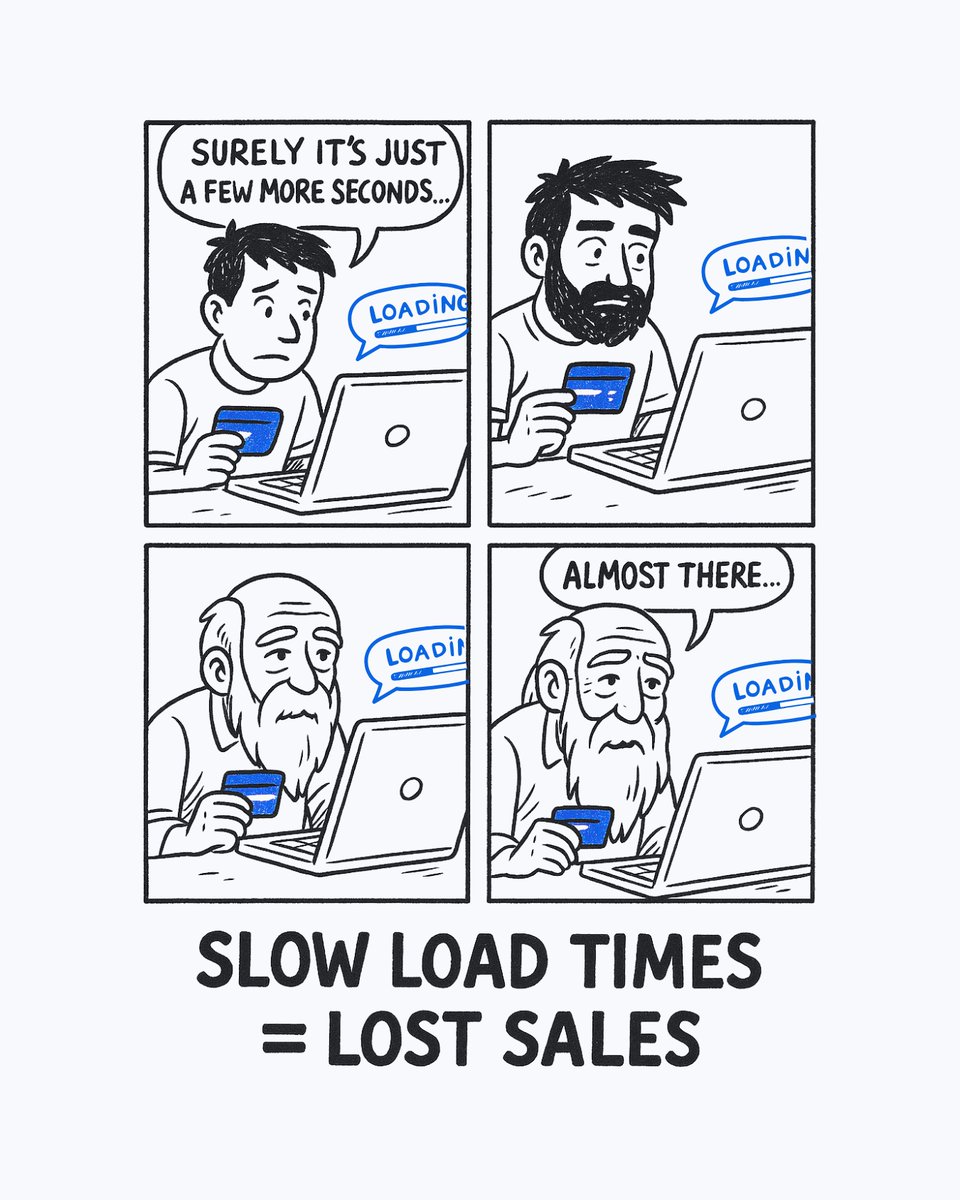 mouseflow's tweet image. POV: your site still loading… 🐢
Ain’t nobody got time for that.