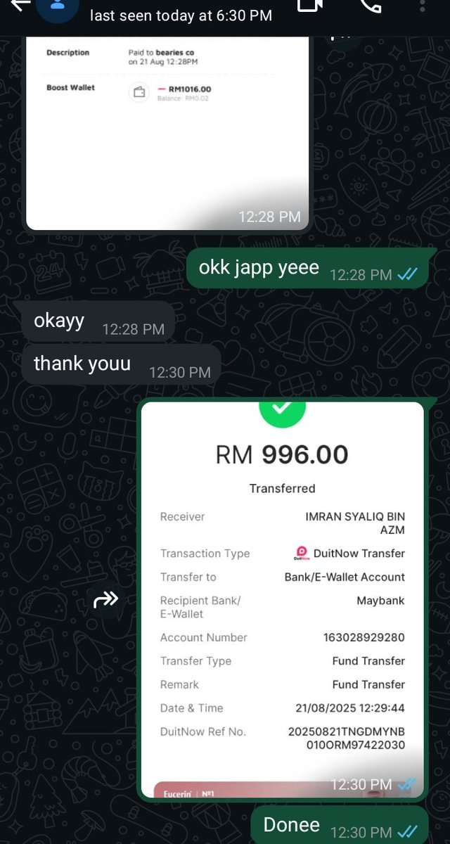 anonsimp81's tweet photo. Done 2 transaction untuk cashout boost harini !!

Yang nak cashout boost/ryt pay later boleh tekan link kt bio tauu

#cashoutservice https://t.co/GJl77wWLrS