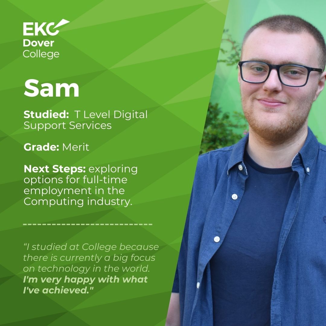 EKCDoverCollege's tweet image. Our #TLevel students have gained industry experience, built skills, and achieved fantastic results. Now they’re progressing to Apprenticeships and full-time jobs.

Swipe through to see their next steps and what they had to say about College. 👀