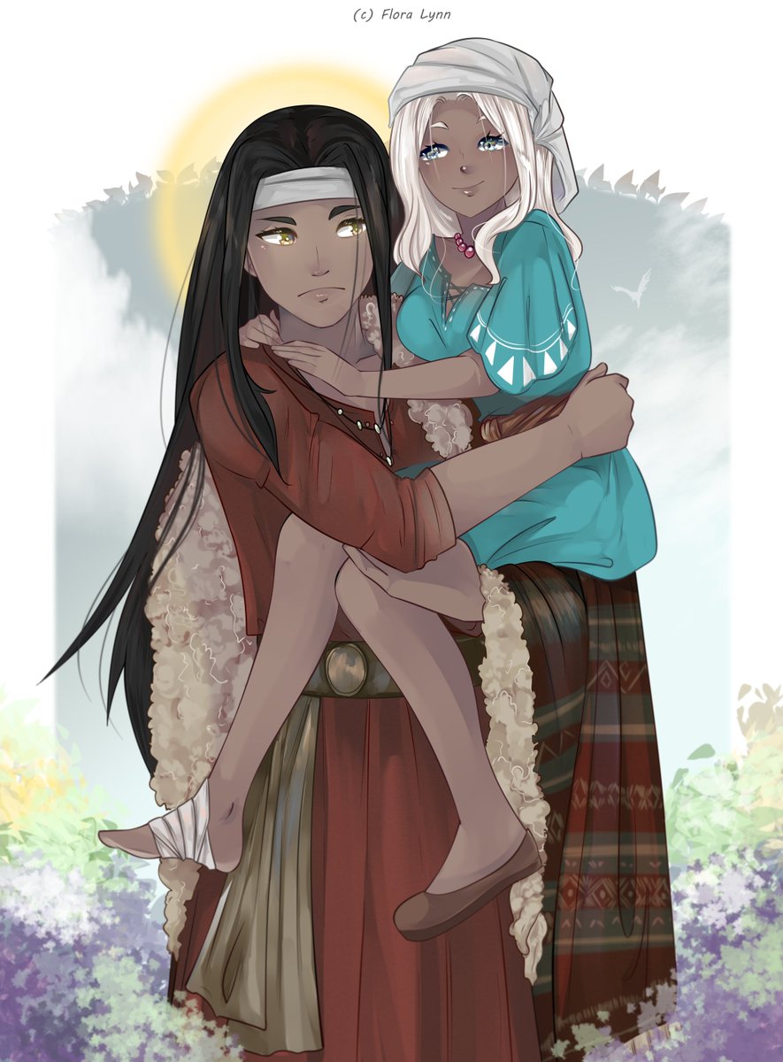 Flower_Lynnn's tweet photo. When an ancient Anatolian boy meets a Mauritanian girl- he will carry her because she hurt her leg :>

[ #wh40k #warhammer #emperorofmankind #erda ] https://t.co/H160TF0J01
