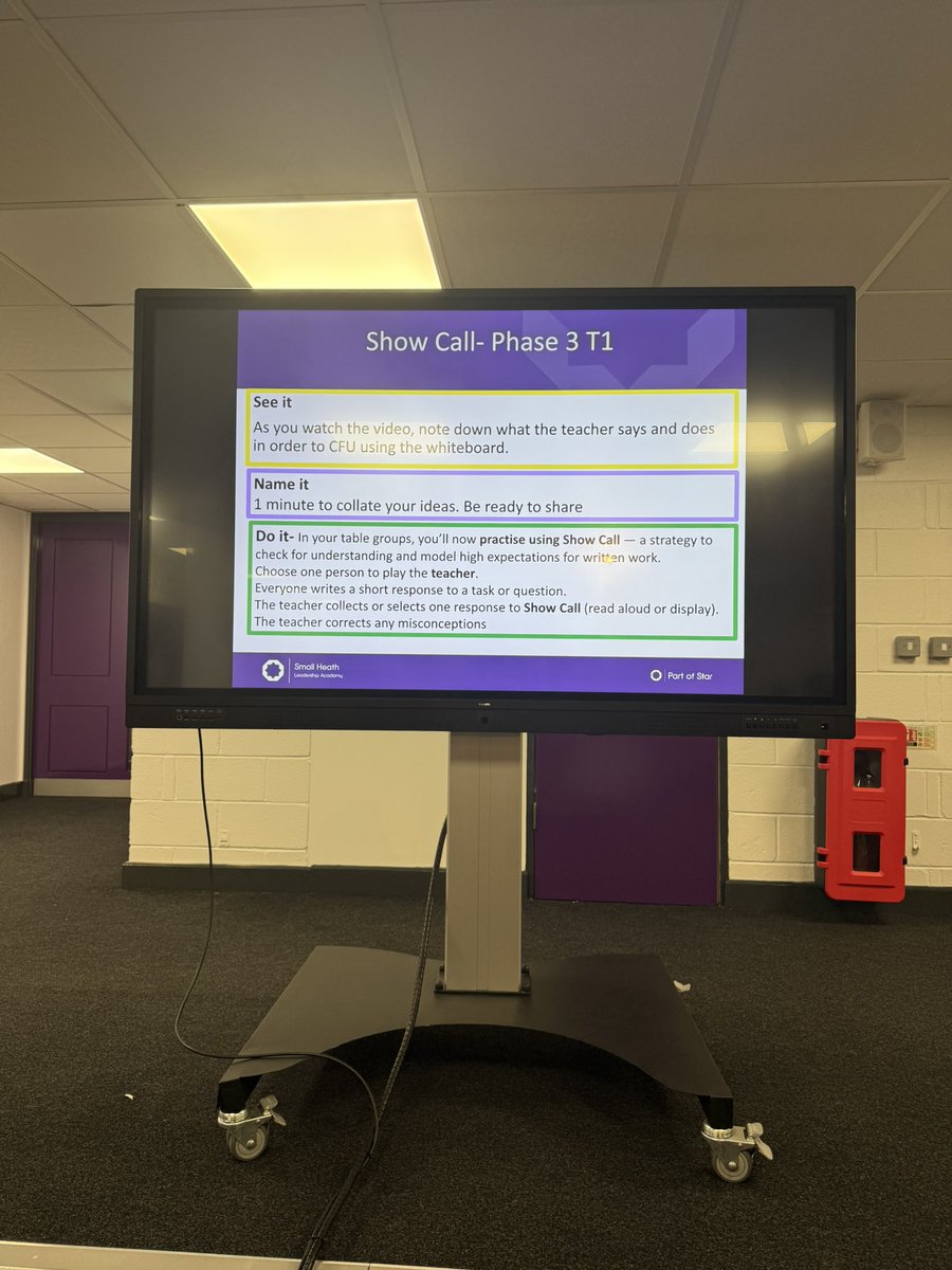 SmallHeathLA's tweet image. Our new staff took part in a practice clinic, developing expertise with the Star Playbook – Phase 3, Technique 1 (Show Call). Great collaboration, high expectations, and a strong start to the year! 

#TeachingExcellence #StarAcademies #ProfessionalDevelopment