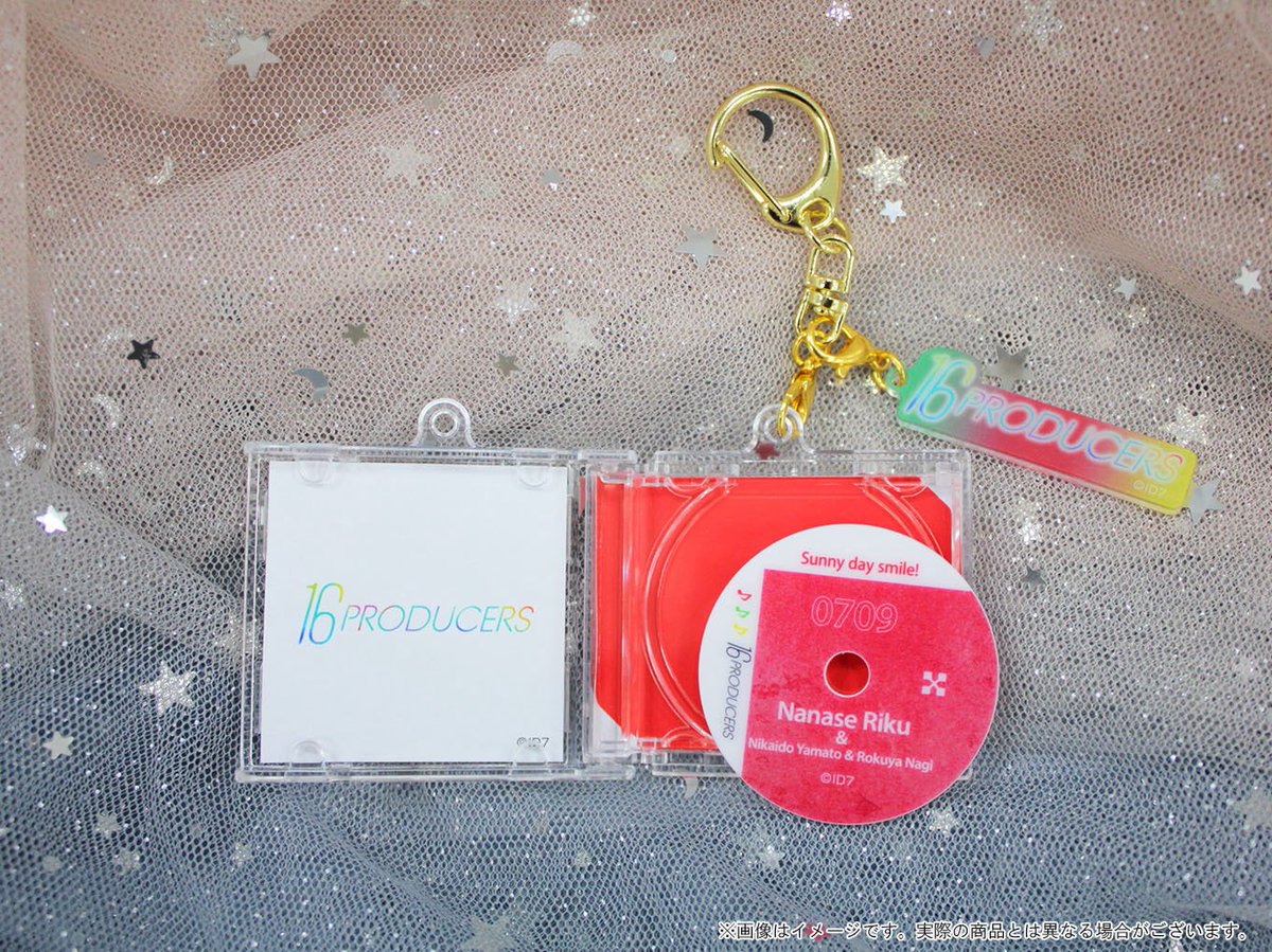 商品紹介】 [16PRODUCERS]「CD風キーホルダー（全16種）」 楽曲を