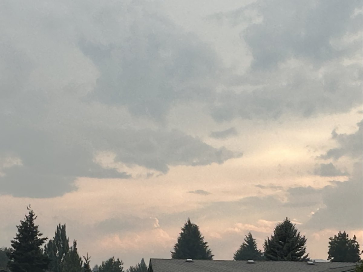 Vixen_SlimRoyal's tweet photo. The sky on my way to work cuz of all the smoke
#SmokySunset #Sunset #Skyline #CloudySunset #SunRays https://t.co/QzJNxhaJRS