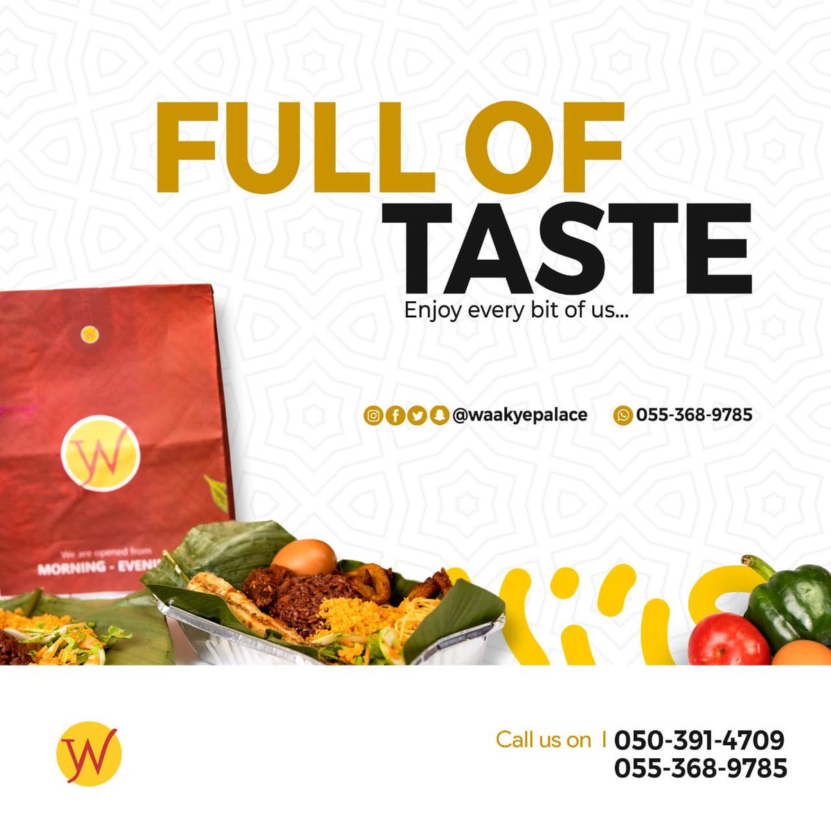 WaakyeP's tweet photo. Waakye Palace is open — come get your royalty on a plate! 👑 https://t.co/lZcdH97Vgz