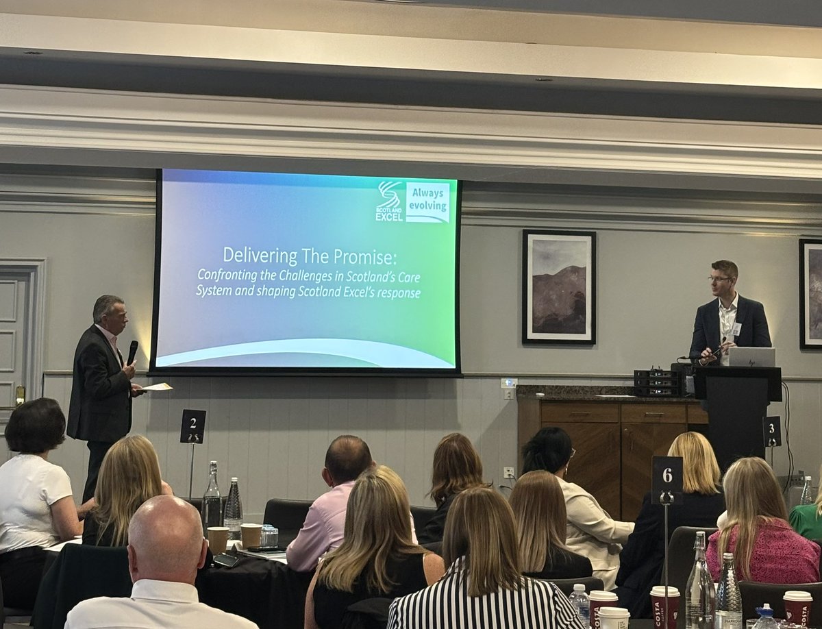 ScotlandExcel's tweet image. A thought-provoking session now with Scotland Excel’s James Mackenzie on ‘Delivering the Promise’ - exploring key challenges in Scotland’s children’s care system. #SXLconference25