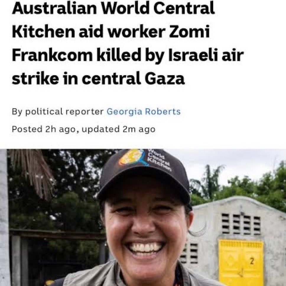 Ben Schalman (@officialt_p_v) on Twitter photo Given that not a single jewish Australian was killed by Iran in their ‘orchestration of anti-semitic attacks’ on a restaurants and synagogues, why has <a href="/AlboMP/">Anthony Albanese</a> not expelled the israeli ambassador?
I mean, israel did assassinate an Australian aid worker…. Given that not a single jewish Australian was killed by Iran in their ‘orchestration of anti-semitic attacks’ on a restaurants and synagogues, why has <a href="/AlboMP/">Anthony Albanese</a> not expelled the israeli ambassador?
I mean, israel did assassinate an Australian aid worker….