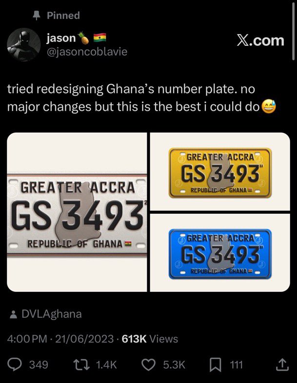 You then DVLA all copy from Nigeria, You say DVLA copy from you… massa!!!