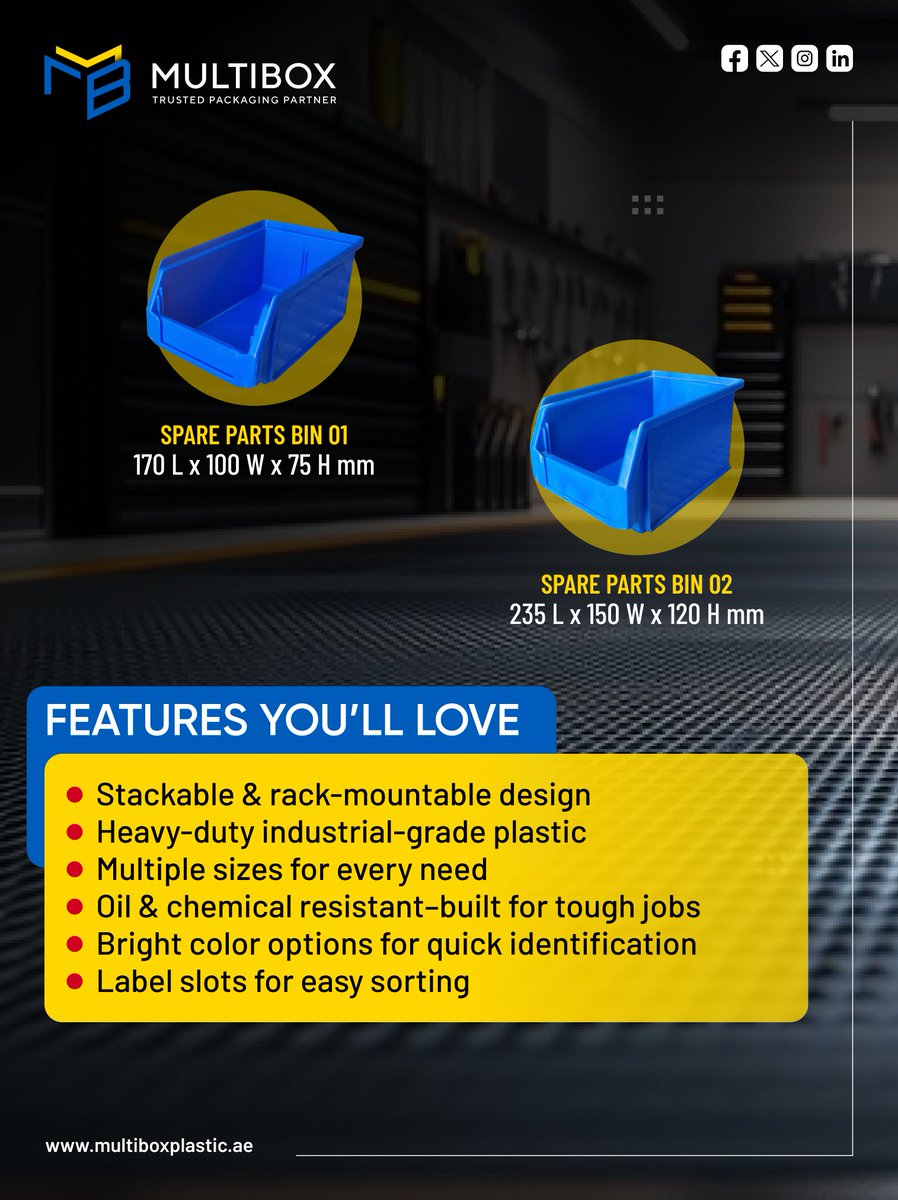 MultiboxPlastic's tweet image. Smart Storage, Smarter Workspace! 🛠️
visit : multiboxplastic.ae/product-catego…
📞 +971 566929643
#SparePartsBinBox #SmartStorage #OrganizedWorkspace #IndustrialStorage #WorkshopSolutions #WarehouseOrganization