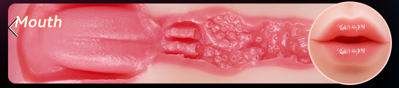 💋 口型内胆
100％リアル再現。
無数の突起が360°から亀頭を攻める。
“フェラ感”を超える、本物以上の快感。