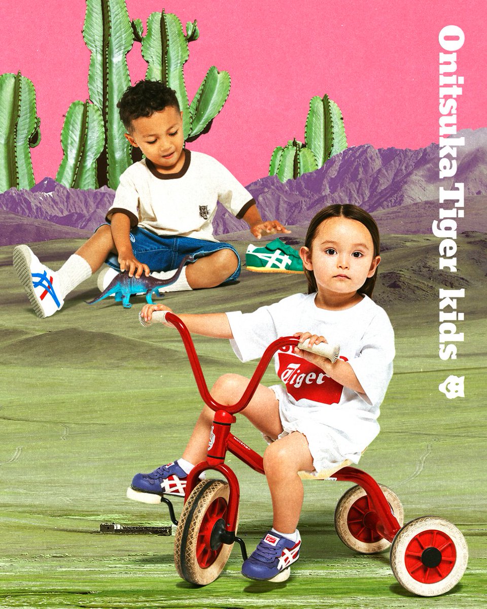 OnitsukaTigerUS's tweet photo. @OnitsukaTiger 
#OnitsukaTigerKids AW25 Collection​
For cool kids with infinite possibilities.​

▼View items
https://t.co/HlWeBlBPyt

#OnitsukaTiger https://t.co/zsQyJUiWYR