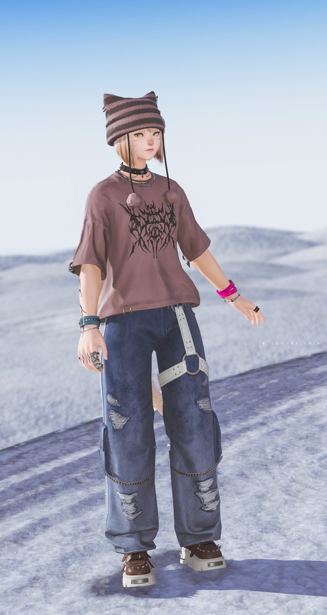 新しいお洋服、帽子が！かわいい~~~！！
とりあえず一式染めてみたので見せにきました🐈
#FF14 #鼻黒ッテ