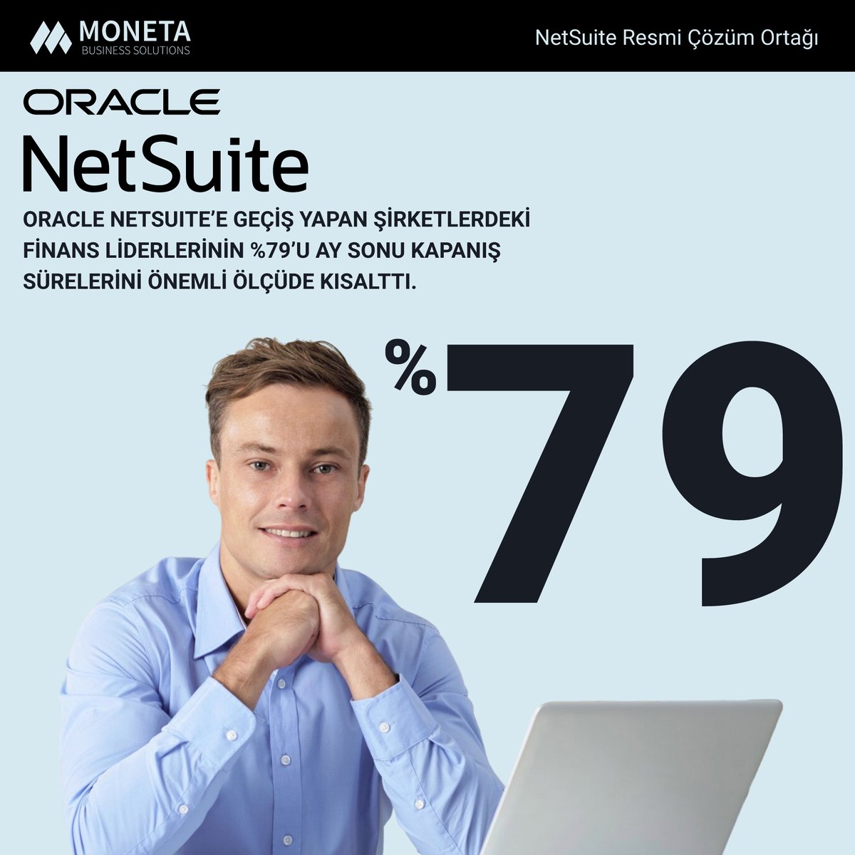 TechValidate araştırmasına göre Oracle NetSuite’e geçiş yapan şirketlerin finans liderlerinin %79’u ay sonu kapanış sürelerini kısalttı. Detaylar için blog yazımıza göz atabilir ya da bizimle iletişime geçebilirsiniz.  monetabs.com/tr/oraclenetsu…

#OracleNetSuite #erp