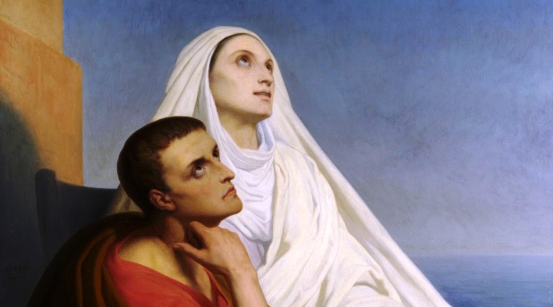 «Cuando una madre se arrodilla en oración, un hijo se levanta» - San Agustín. 

Santa Mónica, madre de san Agustín, 27 de agosto.