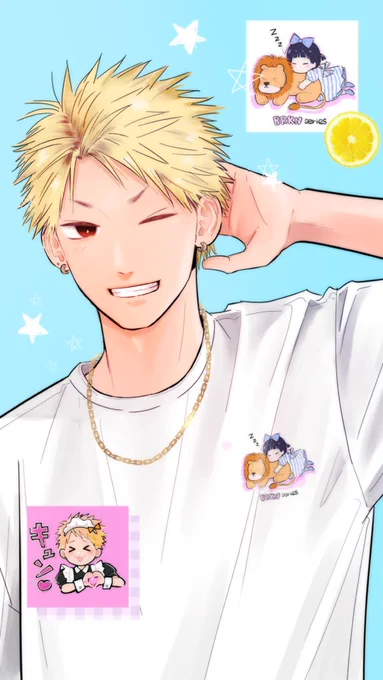 ばぶ茜のイラストの ワンポイントTシャツが ジョイネットストアで発売中 8/31までお得な10%OFFです! 「オレたちとおそろしよ」