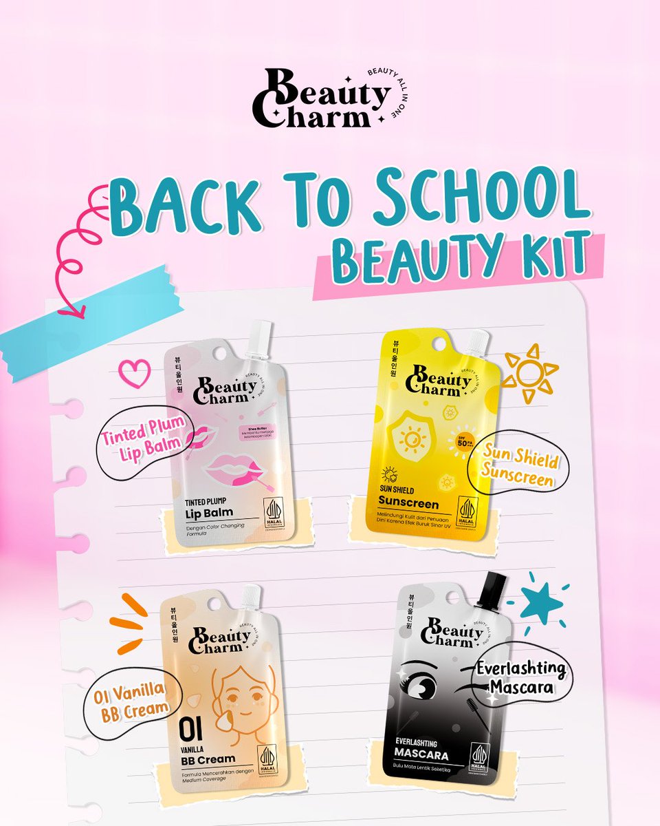 Sore tetap fresh di sekolah tanpa ribet?

Pakai Beauty Charm aja, glow up terus meski kelas full seharian ✨️

#BeautyCharm #CharmingBuatSemua #Makeup #Skincare