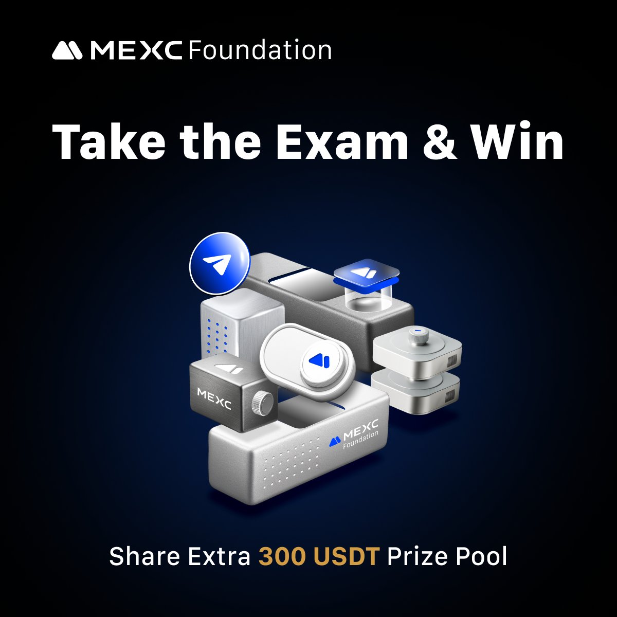 MEXC's tweet photo. ❓ What can you unlock after passing the exam on MEXC Foundation?

A. A trading bonus
B. A Web3 Learning Certificate
C. Airdrop whitelist

💰 Reward: 10 lucky winners will split a 300 $USDT prize pool

👉 Hint: https://t.co/9ZI7fOYfnm

How to Join:
1⃣ Follow @MEXC_Official 
2⃣ Comment your answer (A/B/C)
3⃣ Leave your MEXC UID + #MEXCFoundation in the comment

⏱️ Period: Now ~ Sep 1