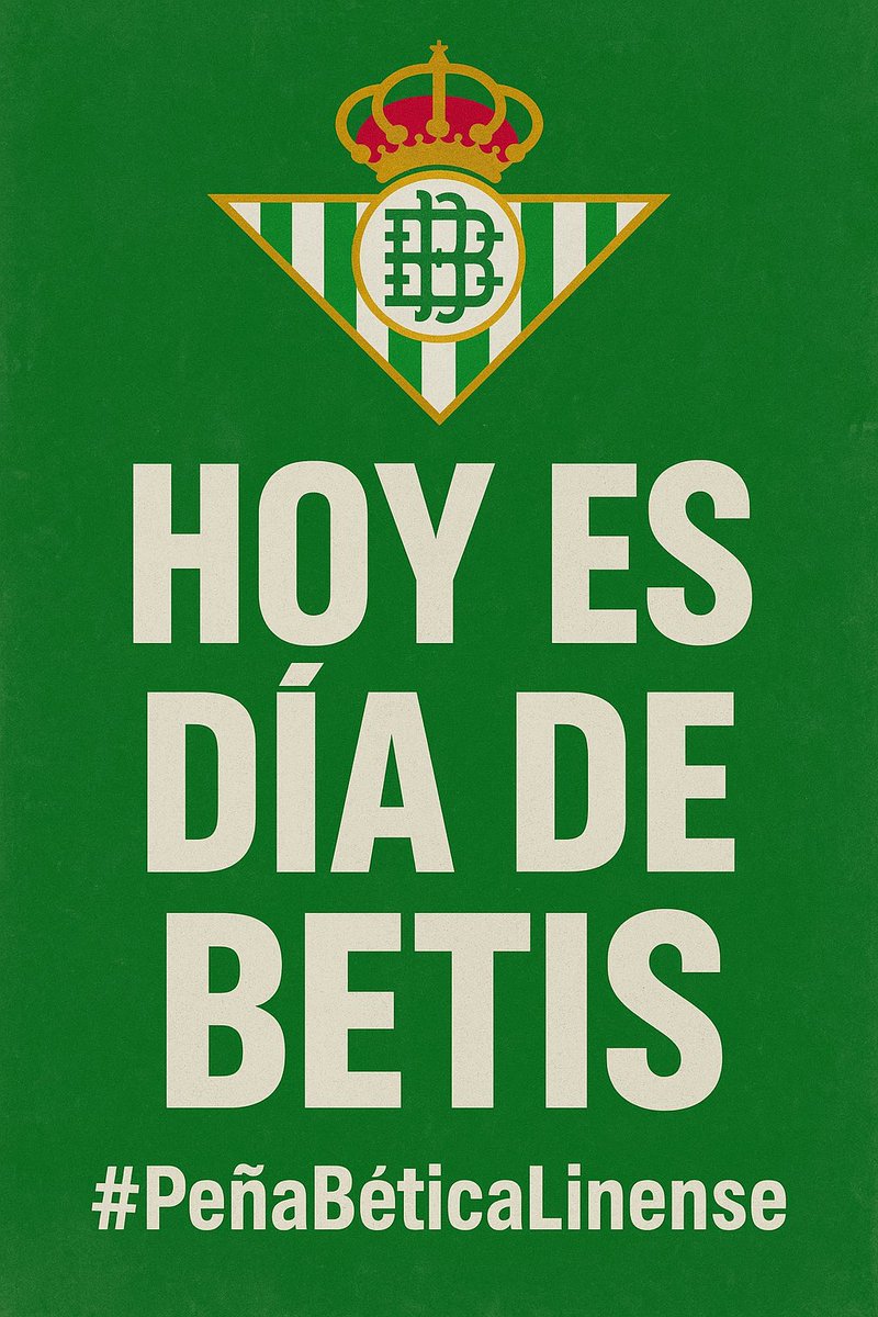 ¡¡Hoy es día de Betis!!

💚🤍💚🤍💚

#PeñaBeticaLinense
