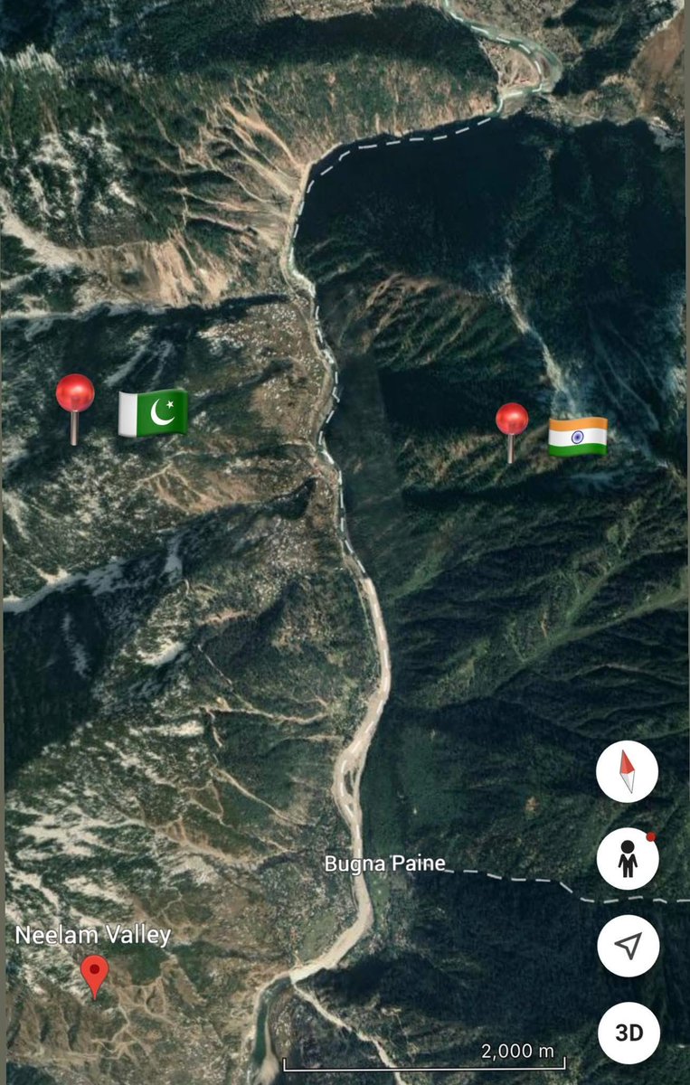 Google Earth satellite image of Neelum Valley on the right sideIndia forests remain intact due to rule of law and honestyOn the otherPakistans forests are butchered by Timber Mafia under the supervision of our governmentsThis isnt just a satellite Image its the mirror of our syst