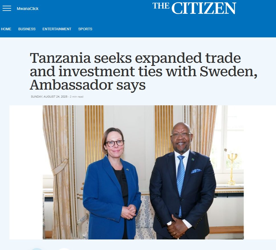 Sweden in Tanzania tweet media