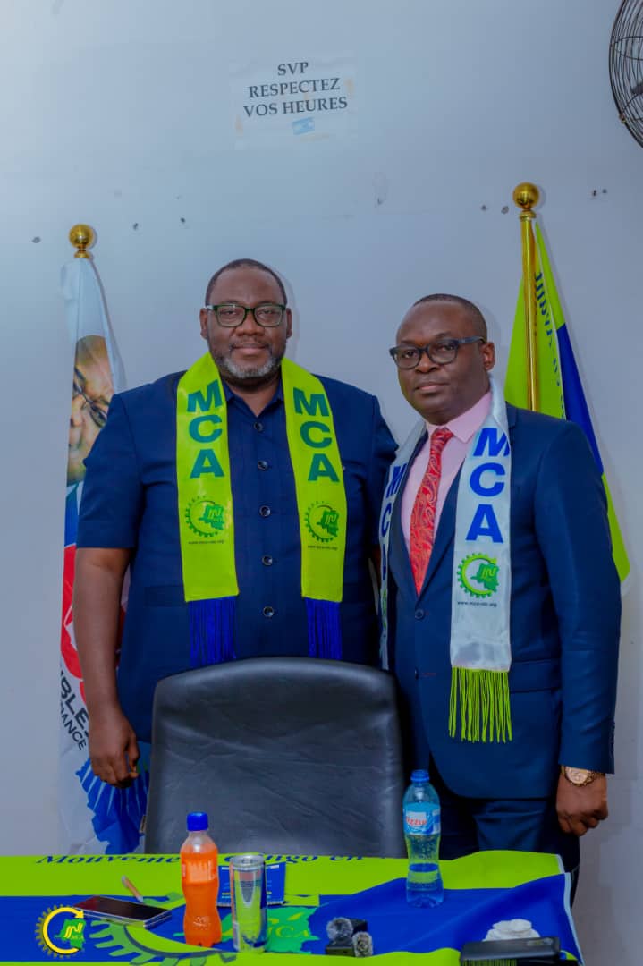 RENCONTRE ENTRE LE PRÉSIDENT NATIONAL DU MCA <a href="/KasongoKas/">✍️(3K) KASONGO KAS</a> 3K ET LA FONDATION LAMBERT KANKOLONGO

Le Président National du Mouvement Congo en-Avant, MCA, Honorable Kas KASONGO KALALO, a reçu en audience, ce mardi 26 août 2025, Monsieur Lambert KANKOLONGO accompagné du comité