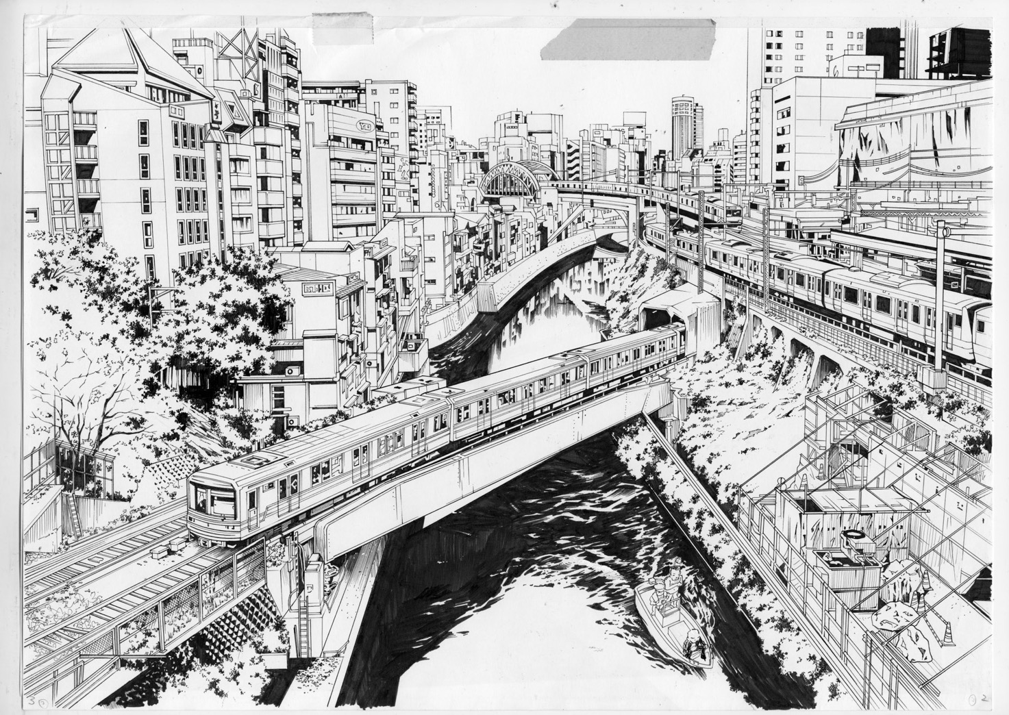 ほてはまたかしさん　絵画 歌川国芳「荷宝蔵壁のむだ書」（黄腰壁）弘化5（1848）年ごろ