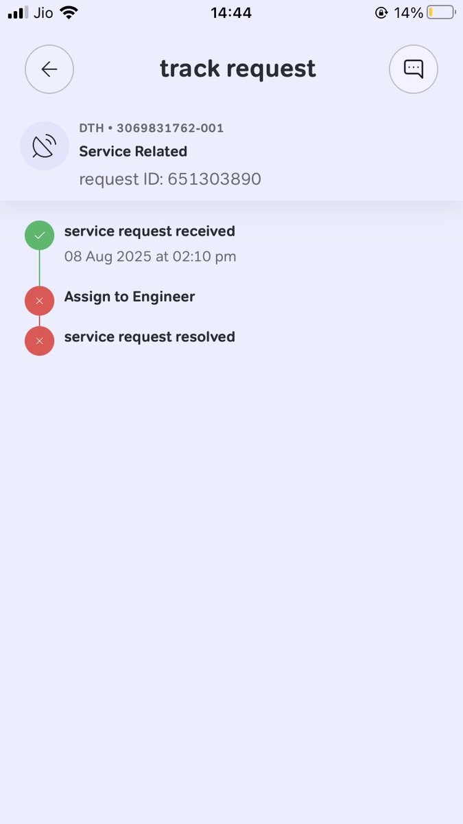 oneflydown's tweet photo. @airtelindia From Day 1 I took the connection (July 19 2025), the IP TV setup box is not working.. Everyday I am raising service request and it is being closed by your service engineers without resolution. The connection was taken in response to an Advt. @DoT_India @PMOIndia. https://t.co/1efTierOtX