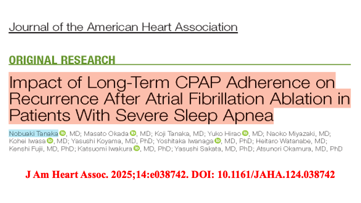 drraviele's tweet image. 📌 Question 
👉 How beneficial is #CPAP Tx  in AF 👫 w/ severe #OSA undergoing cath ablation❓
📌 Answer
👉 maintaining CPAP Tx for &amp;gt;1-y post-ablation signif. ⬇️ very late AF recurrence rate❗️
#EPeeps #WomeninEP #CardioTwitter #MedTwitter #afib @PrashSanders @Dominik_Linz @Hragy